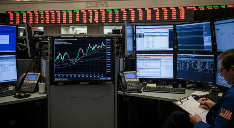 Florence Watches as National Markets Open Second Half Flat Amid Fed Commentary, Falling Oil Prices