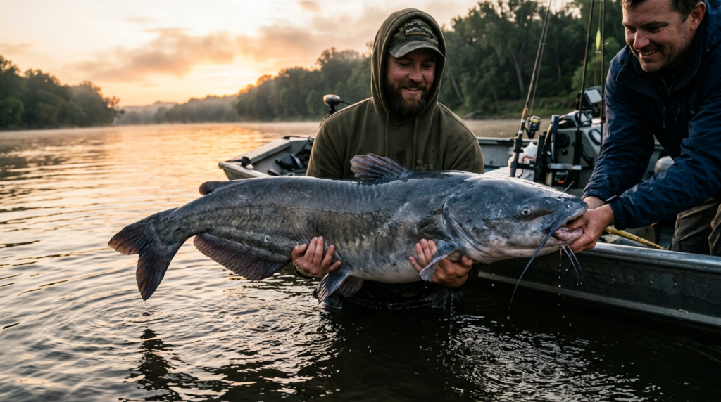West Virginia blue catfish weight record set at 72.75 pounds