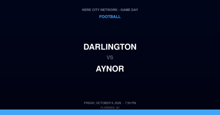 Darlington 7, Aynor 25