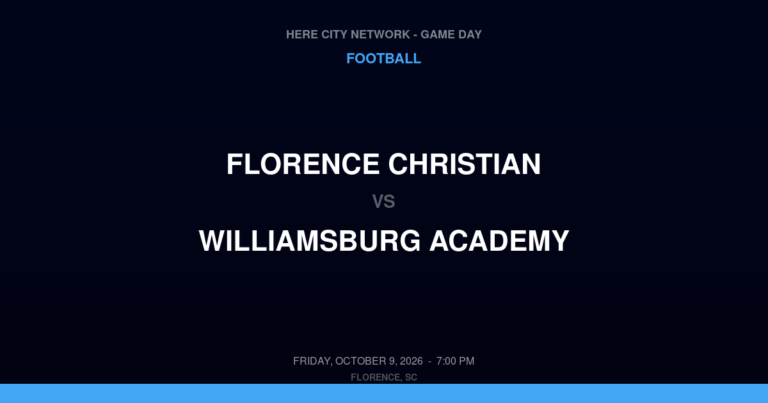 Florence Christian 14, Williamsburg Academy 32